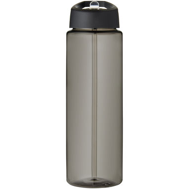 Спортивная бутылка H2O Active® Eco Vibe объемом 850 мл с крышкой-носиком, цвет темно-серый, сплошной черный - 21048600- Фото №2