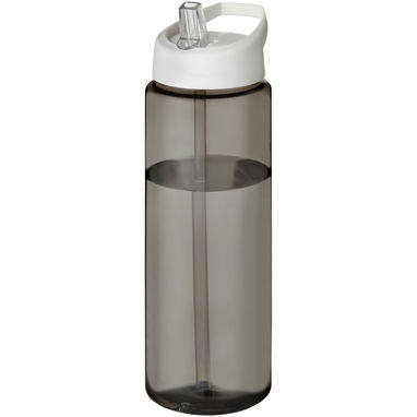 Спортивна пляшка H2O Active® Eco Vibe об'ємом 850 мл з кришкою-носиком, колір темно-сірий, білий - 21048601- Фото №1