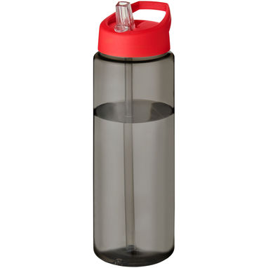 Спортивная бутылка H2O Active® Eco Vibe объемом 850 мл с крышкой-носиком, цвет темно-серый, красный - 21048602- Фото №1