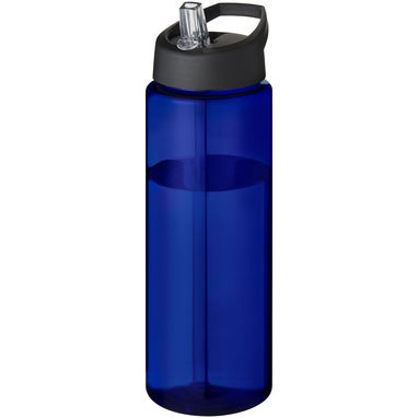 Спортивна пляшка H2O Active® Eco Vibe об'ємом 850 мл з кришкою-носиком, колір синій, суцільний чорний - 21048606- Фото №1