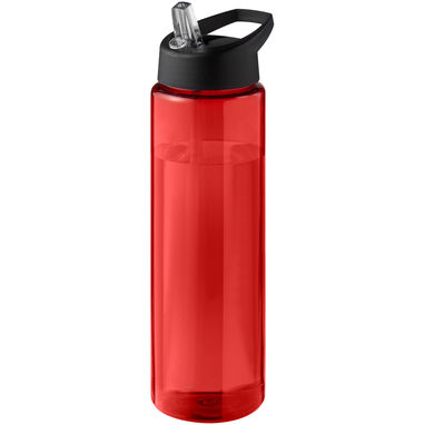 Спортивна пляшка H2O Active® Eco Vibe об'ємом 850 мл з кришкою-носиком, колір червоний, суцільний чорний - 21048608- Фото №1