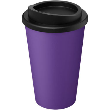 Термокружка Recycled Americano® об'ємом 350 мл, колір пурпурний, суцільний чорний - 21069137- Фото №1