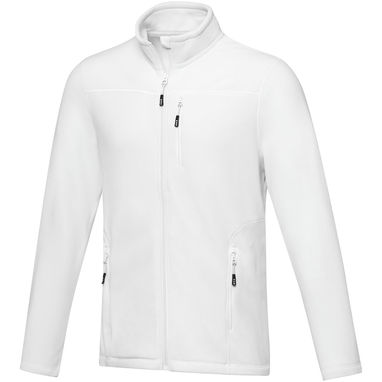 Чоловіча флісова куртка Amber на блискавці із перероблених матеріалів за стандартом GRS, колір білий  розмір XS - 37529010- Фото №1