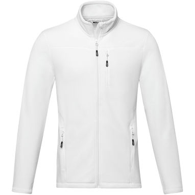 Чоловіча флісова куртка Amber на блискавці із перероблених матеріалів за стандартом GRS, колір білий  розмір XS - 37529010- Фото №2