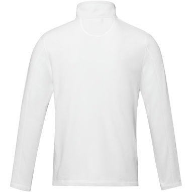 Мужская флисовая куртка Amber на молнии из переработанных материалов по стандарту GRS, цвет белый  размер XS - 37529010- Фото №3