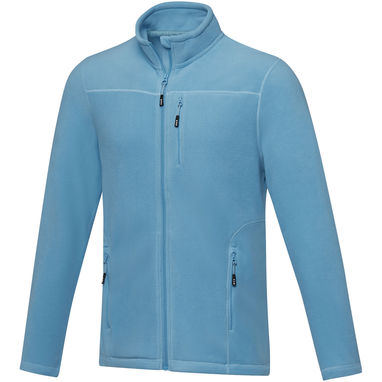 Чоловіча флісова куртка Amber на блискавці із перероблених матеріалів за стандартом GRS, колір синій  розмір XS - 37529510- Фото №1