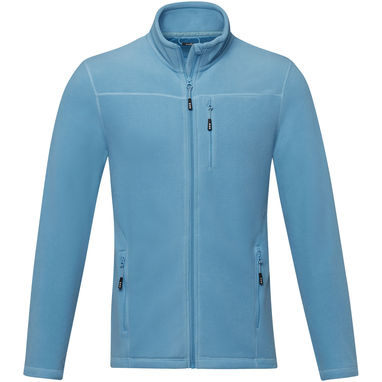 Чоловіча флісова куртка Amber на блискавці із перероблених матеріалів за стандартом GRS, колір синій  розмір XS - 37529510- Фото №2