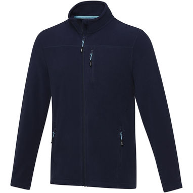 Чоловіча флісова куртка Amber на блискавці із перероблених матеріалів за стандартом GRS, колір темно-синій  розмір XS - 37529550- Фото №1