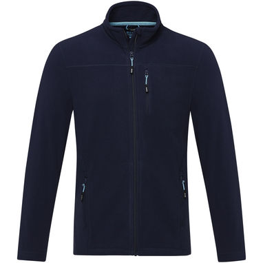 Чоловіча флісова куртка Amber на блискавці із перероблених матеріалів за стандартом GRS, колір темно-синій  розмір XS - 37529550- Фото №2