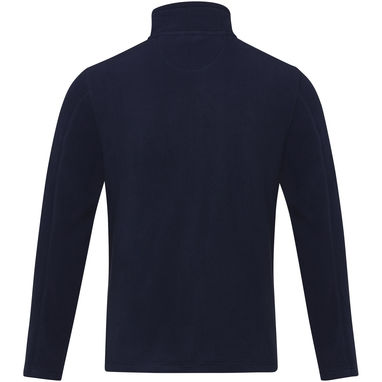Мужская флисовая куртка Amber на молнии из переработанных материалов по стандарту GRS, цвет темно-синий  размер XS - 37529550- Фото №3