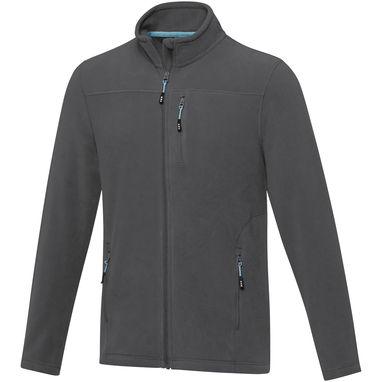 Мужская флисовая куртка Amber на молнии из переработанных материалов по стандарту GRS, цвет серый  размер XS - 37529820- Фото №1