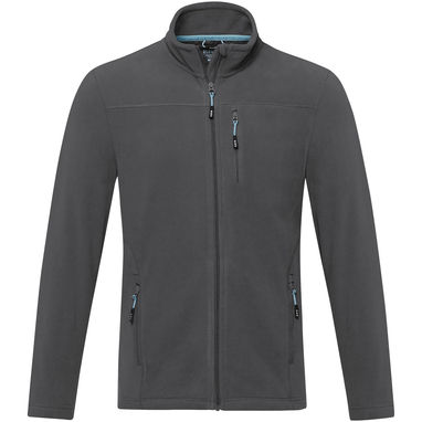 Чоловіча флісова куртка Amber на блискавці із перероблених матеріалів за стандартом GRS, колір сірий  розмір XS - 37529820- Фото №2