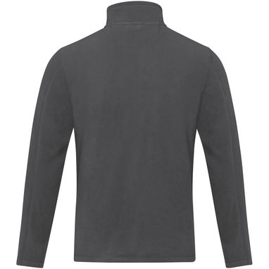 Мужская флисовая куртка Amber на молнии из переработанных материалов по стандарту GRS, цвет серый  размер 3XL - 37529826- Фото №3