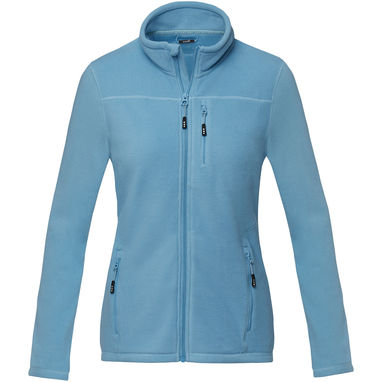 Женская флисовая куртка Amber на молнии из переработанных материалов по стандарту GRS, цвет синий  размер S - 37530511- Фото №2