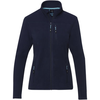 Жіноча флісова куртка Amber на блискавці із перероблених матеріалів за стандартом GRS, колір темно-синій  розмір XS - 37530550- Фото №2