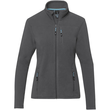Жіноча флісова куртка Amber на блискавці із перероблених матеріалів за стандартом GRS, колір сірий  розмір XS - 37530820- Фото №2