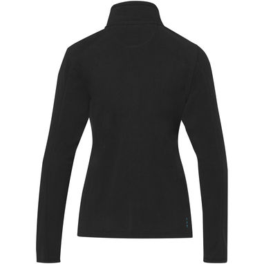 Жіноча флісова куртка Amber на блискавці із перероблених матеріалів за стандартом GRS, колір суцільний чорний  розмір XS - 37530900- Фото №3