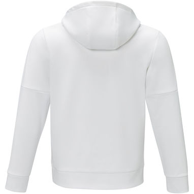 Чоловічий светр анорак Sayan на блискавці на половину довжини з капюшоном, колір білий  розмір S - 39472011- Фото №3
