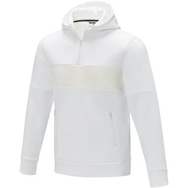 Чоловічий светр анорак Sayan на блискавці на половину довжини з капюшоном, колір білий  розмір XL - 39472014- Фото №1