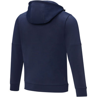 Чоловічий светр анорак Sayan на блискавці на половину довжини з капюшоном, колір темно-синій  розмір XXL - 39472555- Фото №3