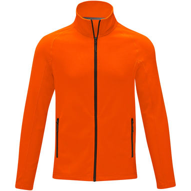 Мужская флисовая куртка Zelus, цвет оранжевый  размер XS - 39474310- Фото №2
