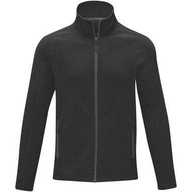 Мужская флисовая куртка Zelus, цвет сплошной черный  размер XS - 39474900- Фото №2