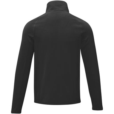 Мужская флисовая куртка Zelus, цвет сплошной черный  размер XS - 39474900- Фото №3