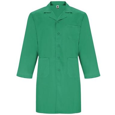 Рабочий халат унисекс с длинными рукавами, цвет лабораторный зелёный  размер S - BA90940117- Фото №1