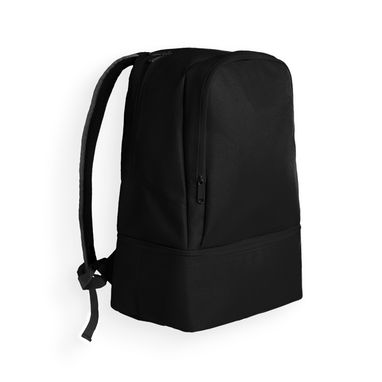Двоколірний спортивний рюкзак з ергономічним дизайном та легким налаштуванням, колір чорний  розмір UNICA - BO71159002- Фото №1