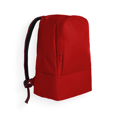 Двухцветный спортивный рюкзак с эргономичным дизайном и легкой настройкой, цвет красный  размер UNICA - BO71159060- Фото №1