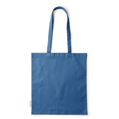 Большая сумка из 100% органического хлопка, цвет синий - BO7193S1261- Фото №1