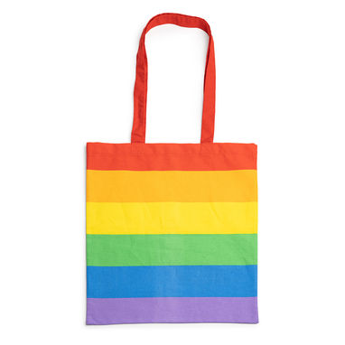 Разноцветная большая сумка из 100% хлопка, цвет разноцветный - BO7196S1119- Фото №1