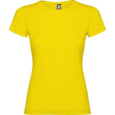 Приталена футболка з короткими рукавами та боковими швами, колір жовтий  розмір 3XL - CA66270603- Фото №1