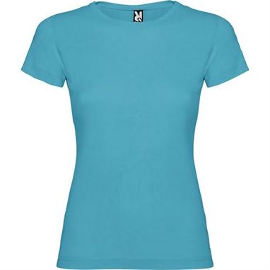 Приталена футболка з короткими рукавами та боковими швами, колір бірюзовий  розмір 3XL - CA66270612- Фото №1