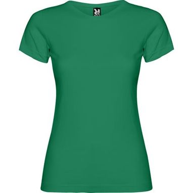 Приталенная футболка с короткими рукавами и боковыми швами, цвет ярко-зеленый  размер 3XL - CA66270620- Фото №1