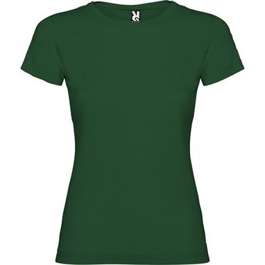 Приталенная футболка с короткими рукавами и боковыми швами, цвет бутылочный зеленый  размер 3XL - CA66270656- Фото №1