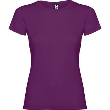 Приталенная футболка с короткими рукавами и боковыми швами, цвет фиолетовый  размер 3XL - CA66270671- Фото №1