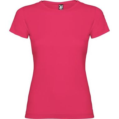Приталенная футболка с короткими рукавами и боковыми швами, цвет темно-розовый  размер 3XL - CA66270678- Фото №1