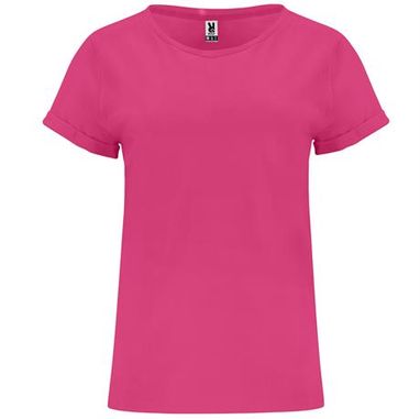 Женская футболка с короткими рукавами, цвет темно-розовый  размер S - CA66430178- Фото №1