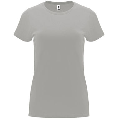 Приталенная женская футболка с короткими рукавами, цвет опаловый  размер S - CA668301160- Фото №1