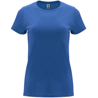Жіноча приталена футболка з короткими рукавами, колір яскраво-синій  розмір 3XL - CA66830605- Фото №1