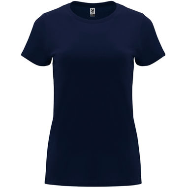 Приталенная женская футболка с короткими рукавами, цвет морской синий  размер 3XL - CA66830655- Фото №1