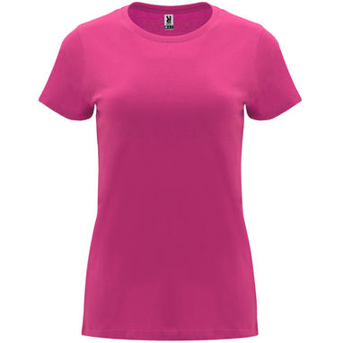 Жіноча приталена футболка з короткими рукавами, колір рожевий  розмір 3XL - CA66830678- Фото №1