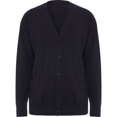 Куртка с V·образным вырезом из мягкой стеганой ткани, цвет морской синий  размер 2XL - CG84050555- Фото №1