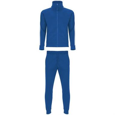 Комбинированный спортивный костюм с кофтой и брюками, цвет королевский синий  размер S - CH64100105- Фото №1