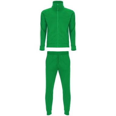 Комбинированный спортивный костюм с кофтой и брюками, цвет папаротниковый  размер S - CH641001226- Фото №1