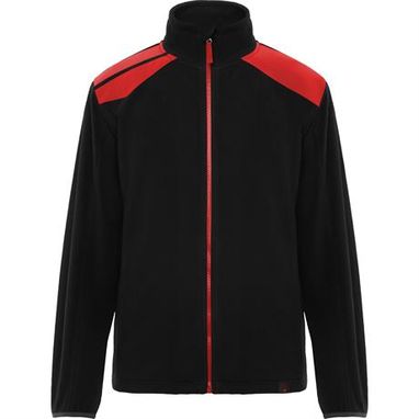 Флисовая куртка в двухцветной комбинации, цвет черный, красный  размер S - CQ8412010260- Фото №1