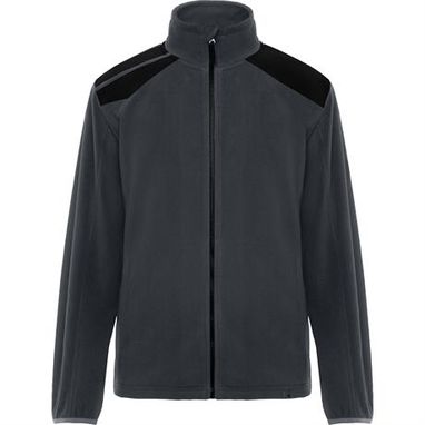 Флісова двокольорова куртка, колір свинцевий, чорний  розмір S - CQ8412012302- Фото №1