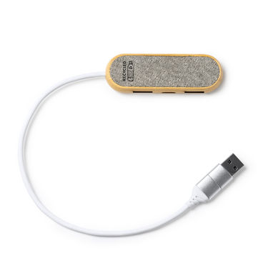 USB-хаб, колір сірий - IA3039S158- Фото №1