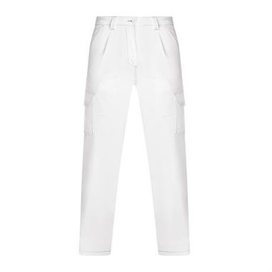 Длинные брюки с эластаном для большей свободы движений, цвет белый  размер 40 - PA92055601- Фото №1